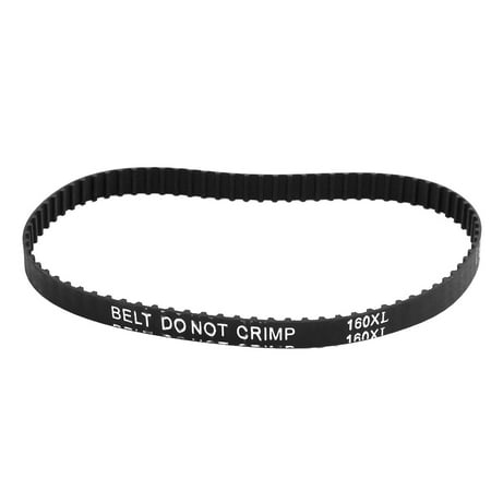 160XL Timing Belt 80 Teeth 10mm Width 5.08mm Pitch Stepper Motor Rubber Black